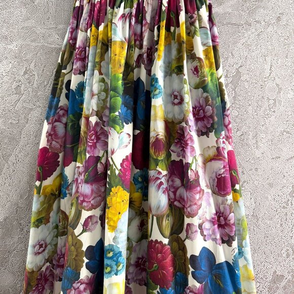 DOLCE & GABBANA Night Flower Print Bustier Dress - Picture 8 of 11